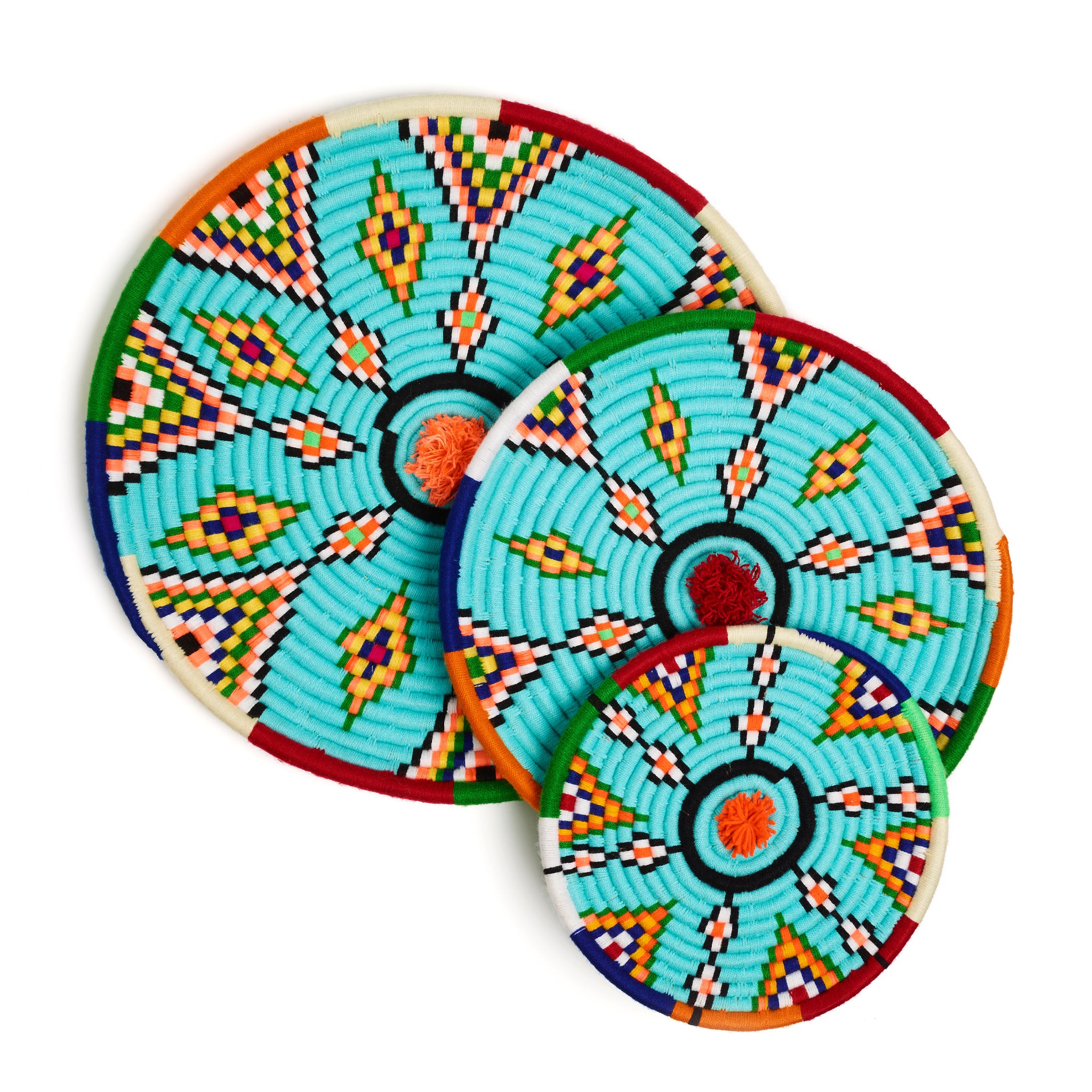 Maman Tray Set | Decorative Woven Tray set for home and storage