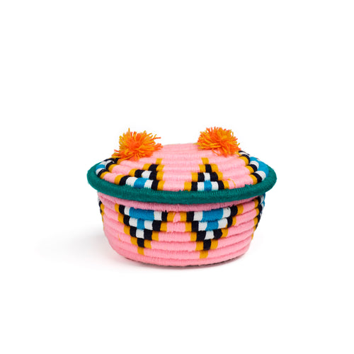 Pink Khanoomi Oval Basket
