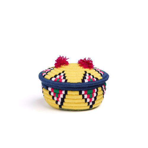 Yellow Khanoomi Oval Basket