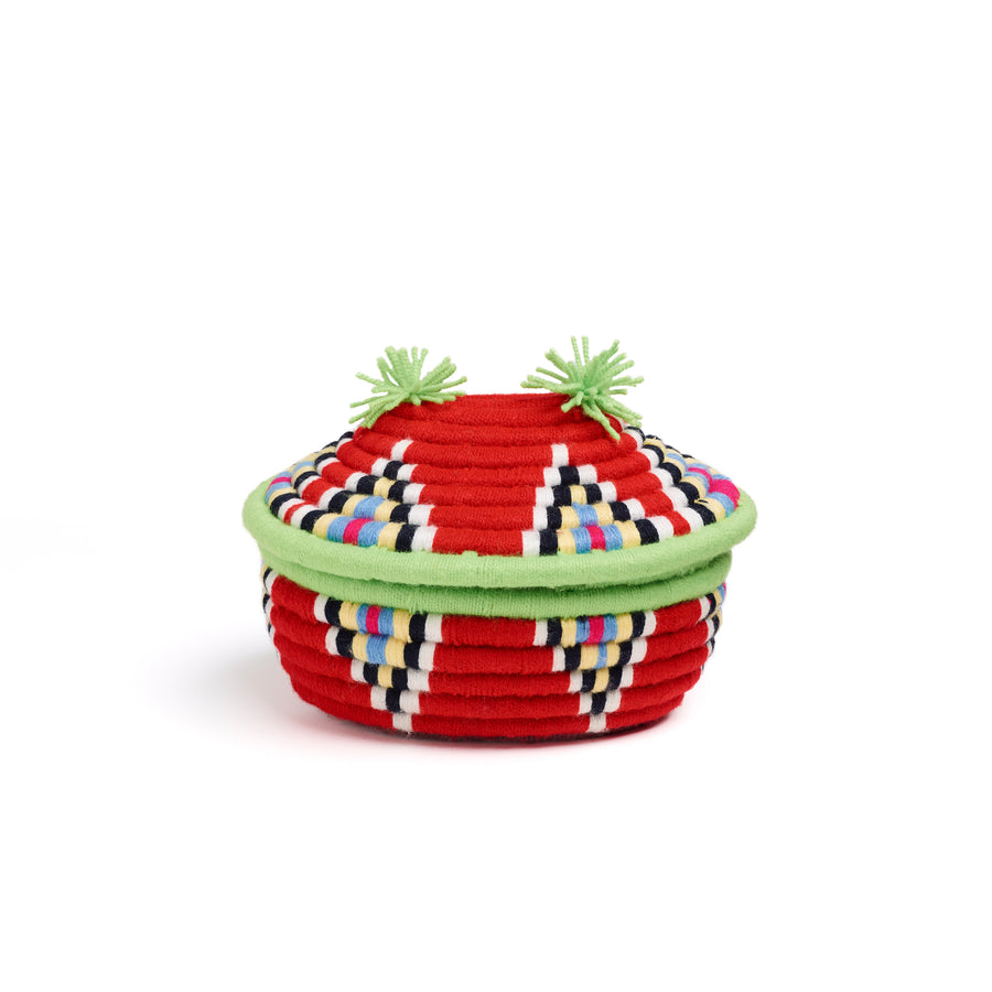 red khanoomi oval basket
